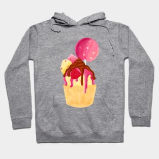 Raspberry cupcake Hoodie